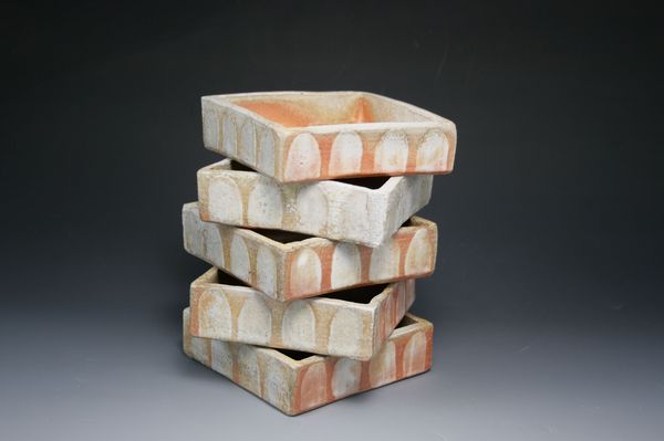 Square Mukozuke Dishes w/Shino 