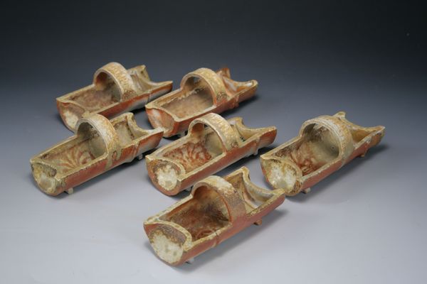 Bamboo-basket Dishes, Multiple firings, with overglaze enamel