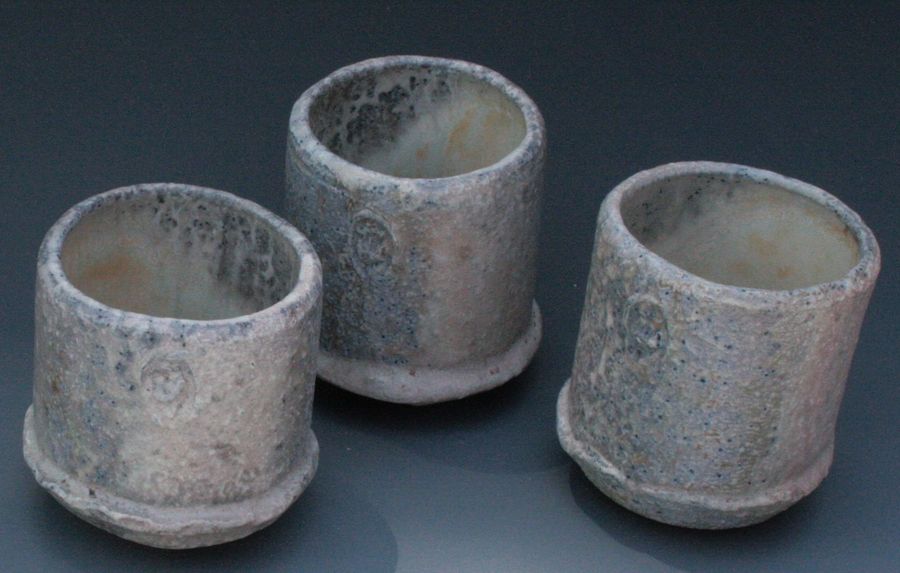 Rocking Sake's, from firebox, Moore kiln, SOLD