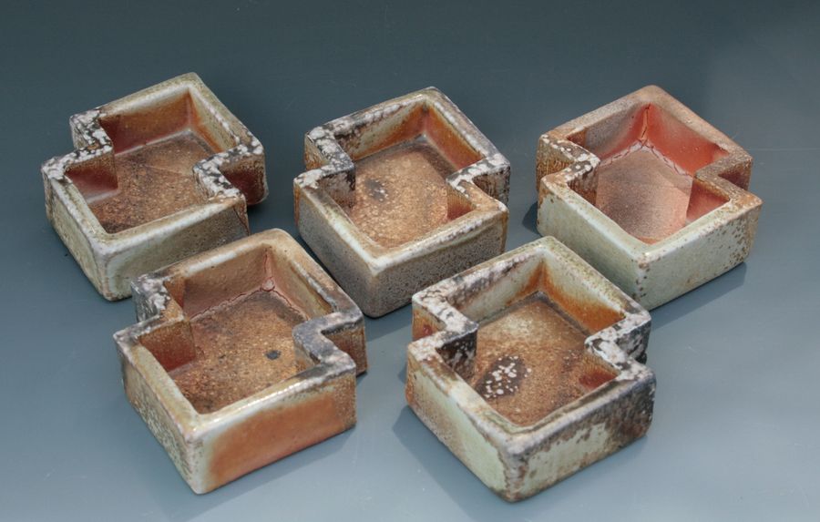 Small zig-zag dishes /mukozuke, SOLD
