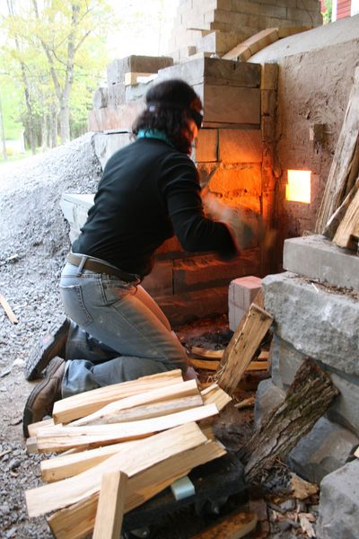 Andrea side stoking through the entry door port