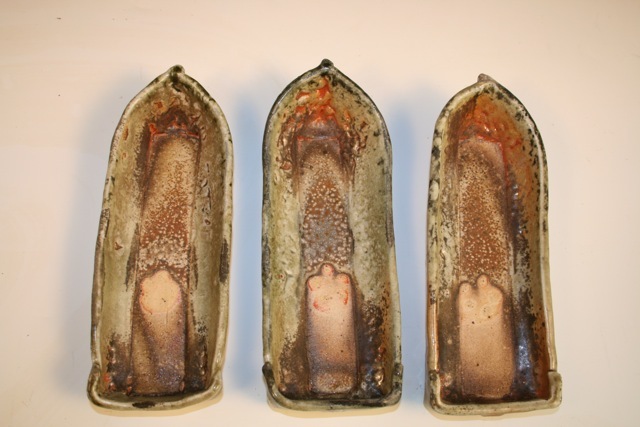 Set of 3 Boat Shrines, Spring 2011 Firing