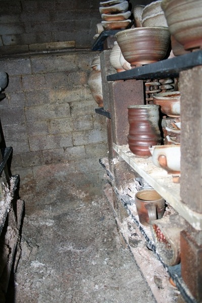 Sidestoke floor, with view of back of second stack.  