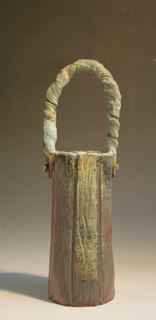 VINE HANDLE BASKET, FALL FIRING, VESSELS GALLERY
