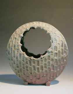CARVED MOON BASKET, FALL FIRING, VESSELS GALLERY