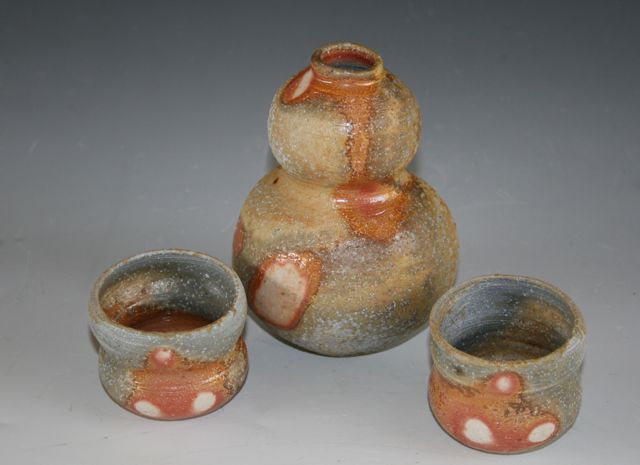 Tokkuri with cups, Susan Kotulak, Fall 2013
