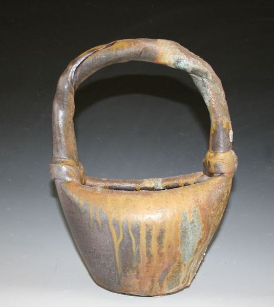 Firebox Basket, Susan Kkotulak, Lizella clay body, Fall 2013, 12x9x6"