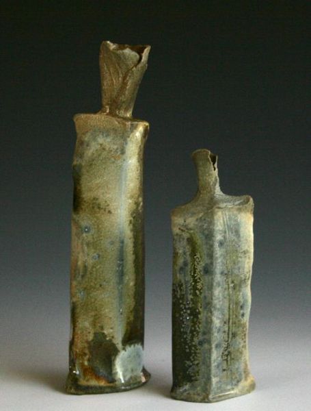 Small vases by Andrea Kimball, firing with John Dix, OkiDoki 9/14