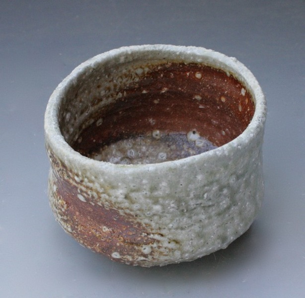 Teabowl, Susan Kotulak, Shigaraki Clay, fired in Japan and in the OkiDoki, 2015